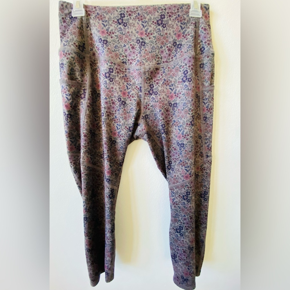 Evolution and creation Floral Leggings L